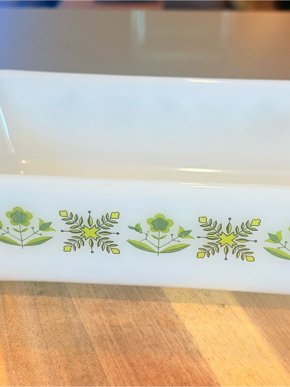 Vintage Anchor Hocking Fire-King Meadow Green Casserole Baking Dish 432 1 1/2 Qt
